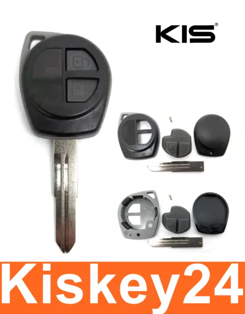 2Tasten Remplacement Boîtier Clé pour Nissan Pixo Suzuki Swift Alto Grand Vitara