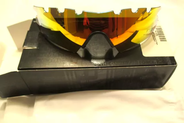 Oakley M Frame Lens Fire New In Box Iridium Vented Hybrid Style Blk Nose Pc Pro