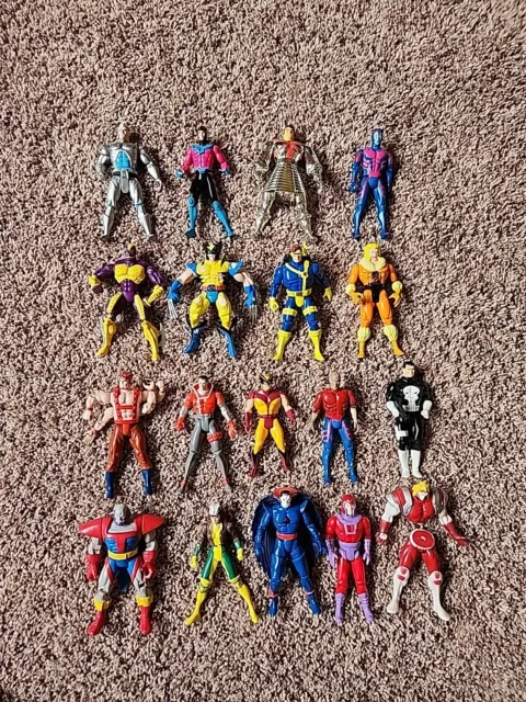 Marvel Toy Lot X-Men Action 18 Figures Toybiz Vintage Authentic Clean Figures