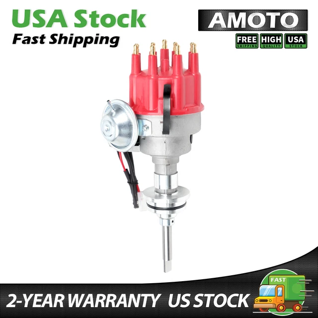 Red Electronic Distributor For Dodge Chrysler Small Block Mopar 318 340 360