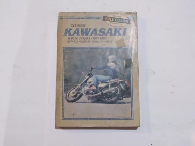 Clymer Kawasaki motorcycle KZ650 Fours 1977-1980 Service Repair Manual