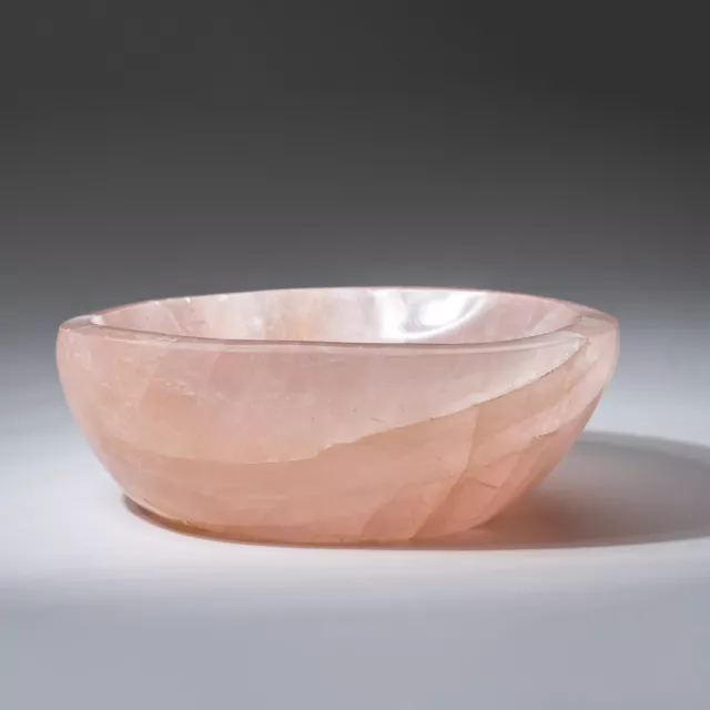 Genuine Polished Medium Rose Quartz Bowl (4 lbs) 2