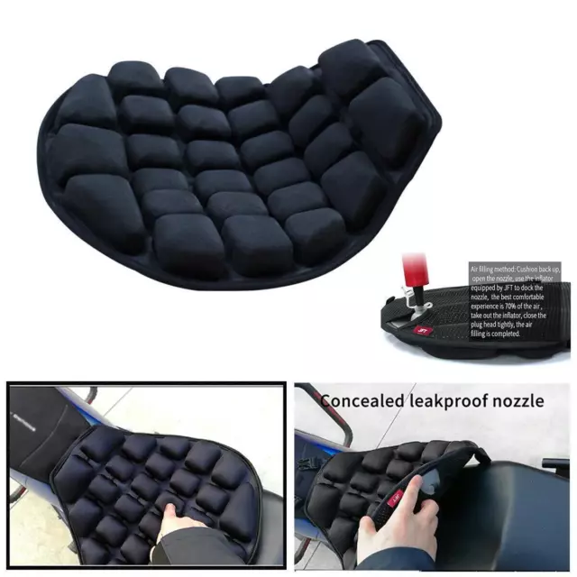 Motorcycle Air Seat Cushion Pressure Relief Ride Seat Pad for Cruiser Touring