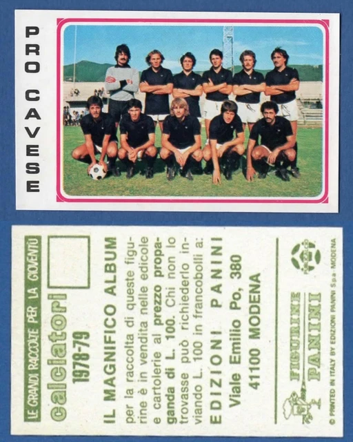 Figurine Panini Calciatori 1983/84 – Cavese N°392 – Logo Juventus – Édition Complète