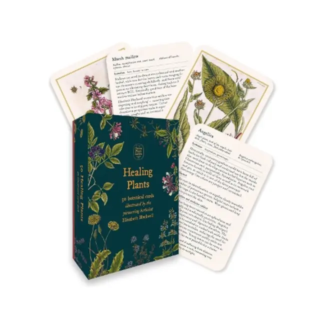 Healing Plants - A Botanical Card Deck: 50 botanical cards illustrated by the pi