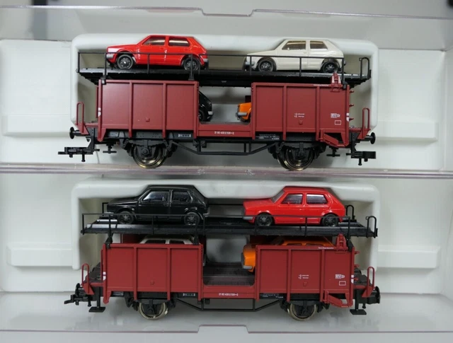 Lima 303573 – Transporteur De Chars DB Avec 8 BMW Herpa, échelle H0, Occasion