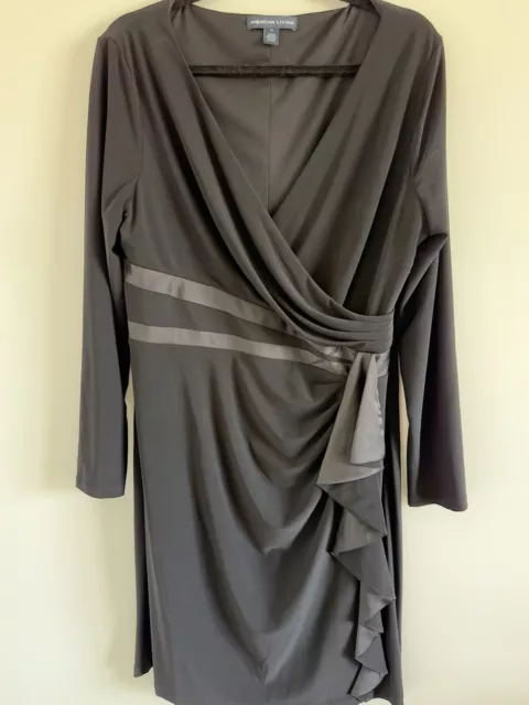 American Living Classy Black Sheath dress Size 16
