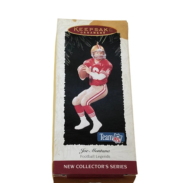 HALLMARK KEEPSAKE ORNAMENT Joe Montana Football Legends Team NFL 1995 4