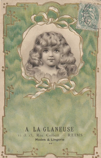 CPA 51 REIMS Advertising Card A LA GLANEUSE 11e13 Rue Colbert (SOFT Card)
