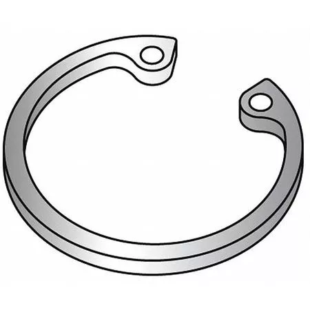 Zoro Select U36050.250.0001 Internal Retaining Ring, Steel, Plain Finish, 2 1/2