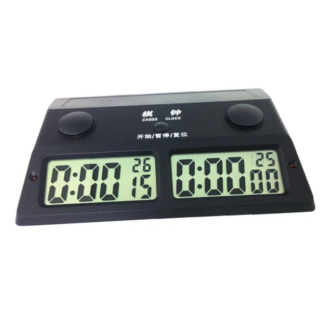 Chess Clock Digital Count Alarm Timer Board Games Competition Hour Stopwatch