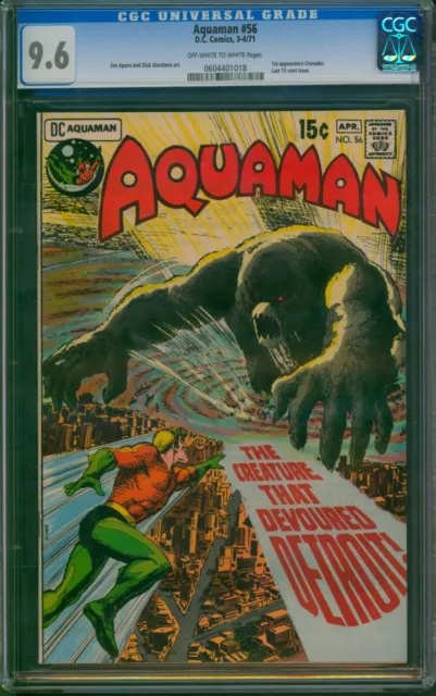 Aquaman #56 (1971) ⭐ CGC 9.6 - ONLY 3 HIGHER ⭐ 1st App of the Crusader! DC Comic