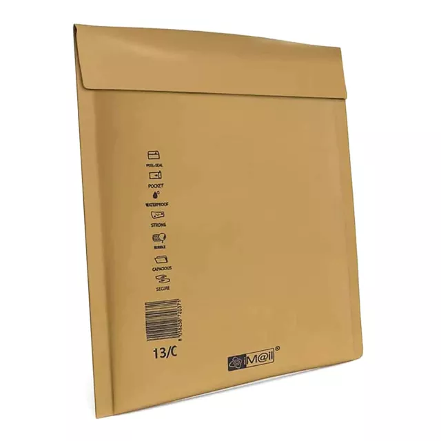 100 Buste Postali Imbottite IM@IL - Busta con Pluriball - Modello C - 15 x 21