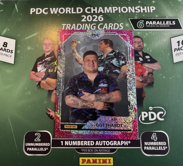 PANINI PDC WORLD Darts Championship 2026 Kai Gotthardt Pink Sparkle ...