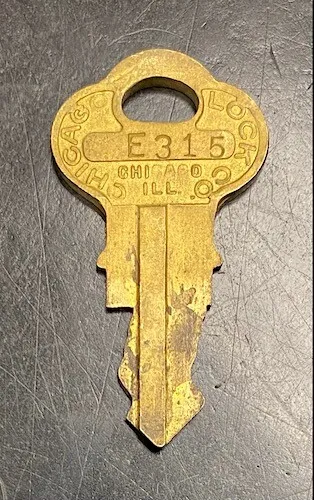 Original Columbus E302 Vending Key for BB Barrel Lock Peanut Gumball  Machines