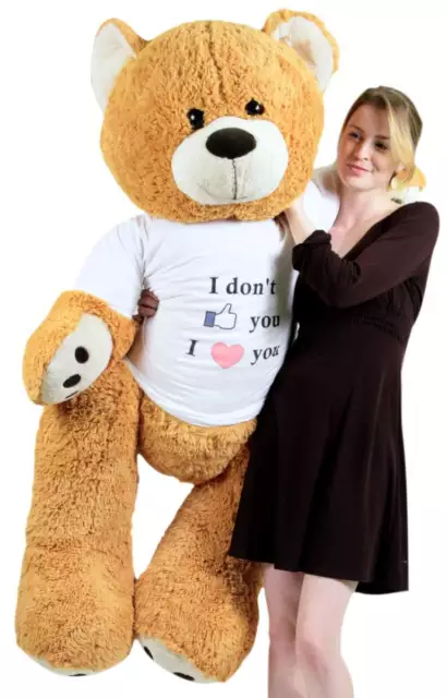 Huge Teddy Bear in Big Box Fully Stuffed & Ready to Hug - Huge 5-Foot Soft New