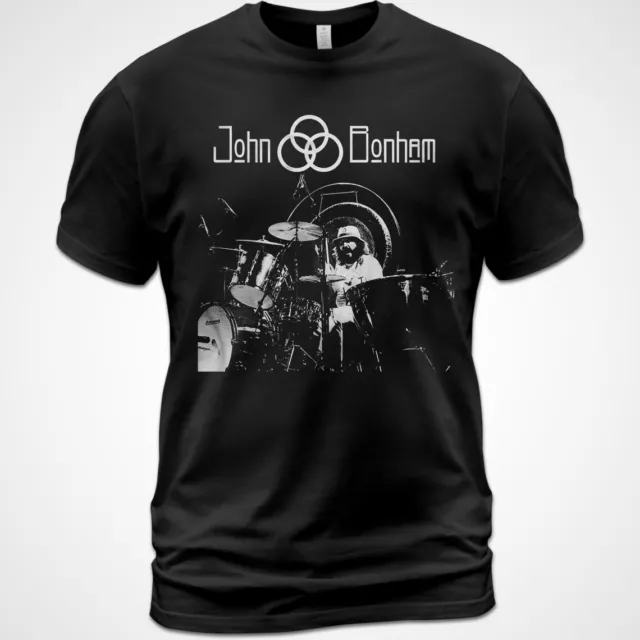 Cotton T-Shirt Led Zeppelin John Bonham Album Tee Robert Plant Jimmy Page