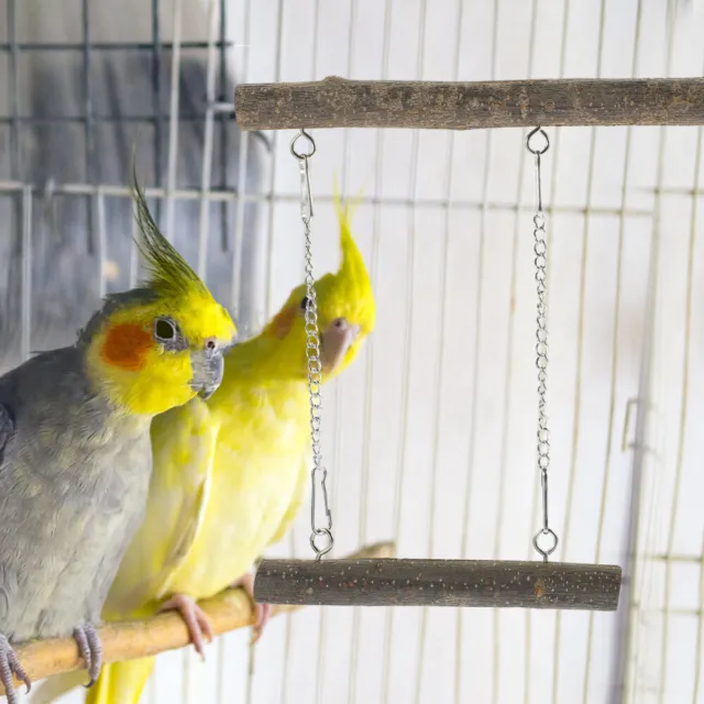 Hölzern Papageienschaukel Vogelspielzeug Für Sittiche Holzspielzeug