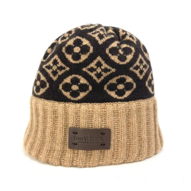UNUSED LOUIS VUITTON M71236 beanie knit cap Bonnet Louis Logo Bicolor Knit  hat
