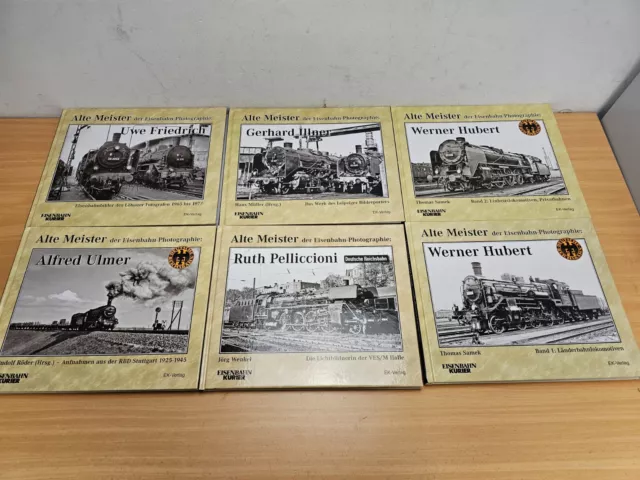 6x Bücher Alte Meister der Eisenbahn-Photographie EK Verlag Eisenbahn