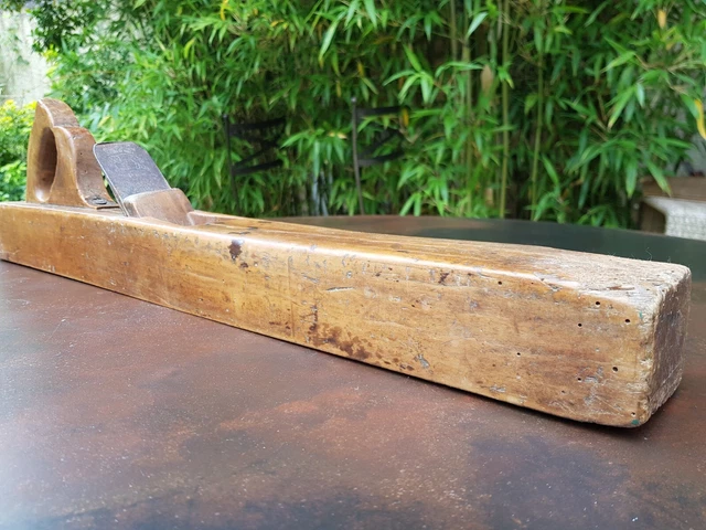 Rabot ancien varlope à tendeur-PEUGEOT Frères (53cm