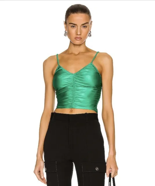 Alexander Wang ruched cami top poison ivy size XL NWT perfect for St. Patricks