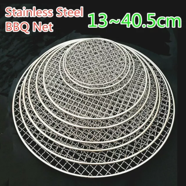 Round Barbecue Grill Net BBQ Meshes Racks Grid Grate Steam Mesh Stainless Steel