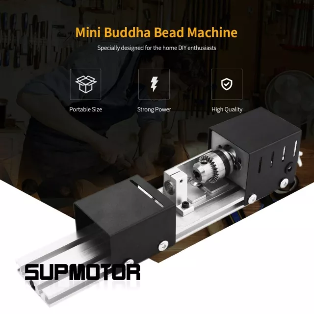 100W Mini Lathe Machine Woodworking Lathe For Grinding Polishing Buddha Beads