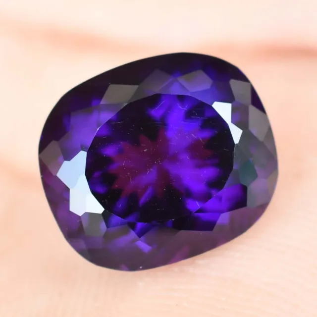 Natural Purple Amethyst 10.55 Ct CERTIFICATE incl* African UNTREATED Gemstone 2