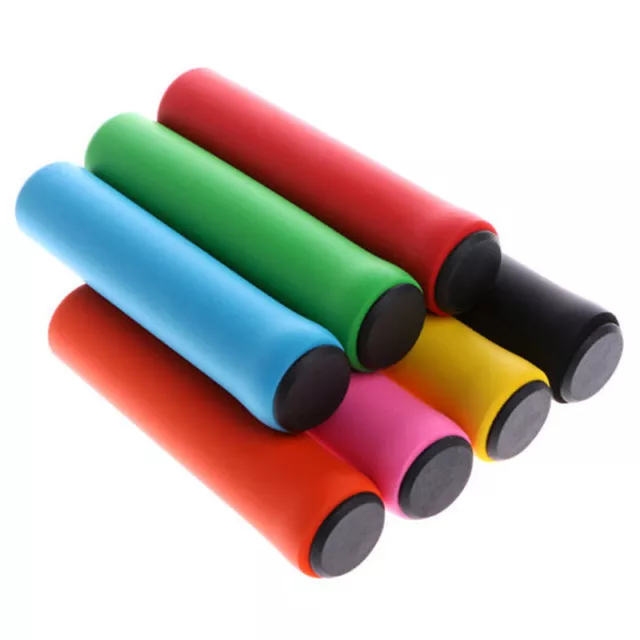 2pcs Bicycle Handle bar Grips Cover Bike Silicone Anti-slip Handlebar Soft D-EN