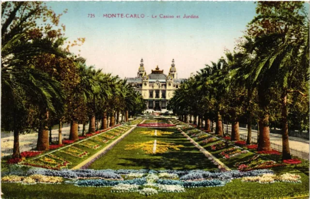 CPA AK MONACO - MONTE-CARLO - Le Casino et Jardins (476996)