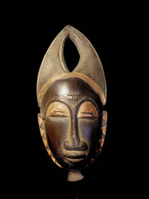 African Wooden Hand Carved Vintage Wall Mask African Art Face Guro Mask-4399