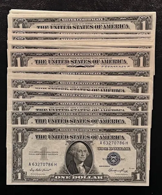 (56) 1935-E $1.00 Us Silver Certificate, Blue Seal, Crisp-Uncirculated