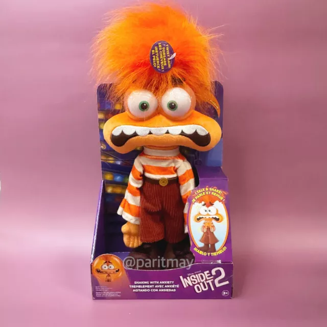 Disney And Pixar Inside Out 2 Shaking With Anxiety Feature Plush - Just