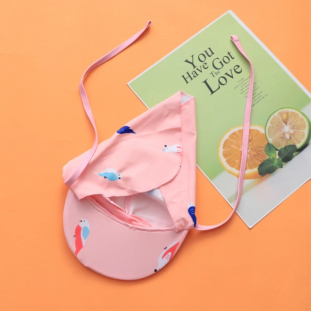 Cappellino da bagno con sportello per bambini cappello da sole con protezione completa spiaggia caricatura