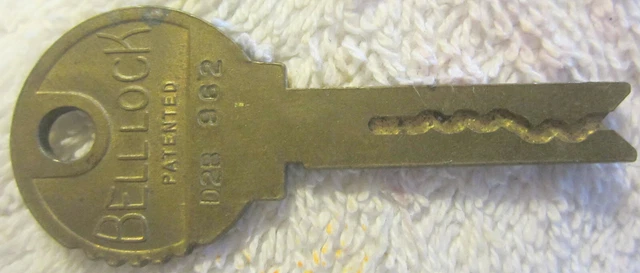 1 Vintage Bellock Concentric Brass Key Locker Key Coke,Pepsi,slot machine,other