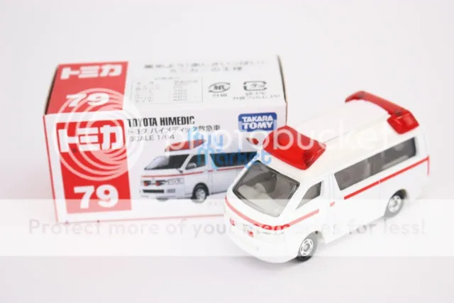 Takara Tomy Tomica #79 Toyota Himedic Ambulance Scale 1/64 Mini Diecast Toys Car