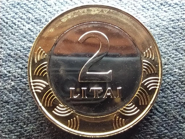 Lithuania Republic 2 Litai Coin 2008 PP UNC
