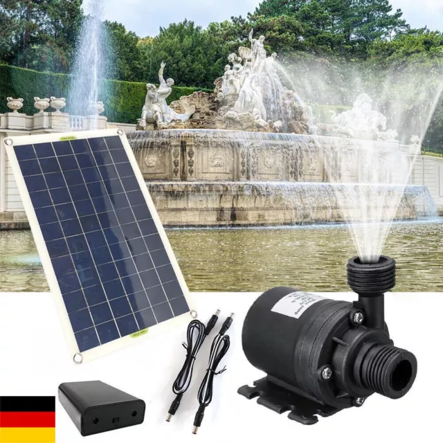 Solar Panel Powered 50W 800L/H DC 12V Low Noise Garden Brushless Water Pump Kits