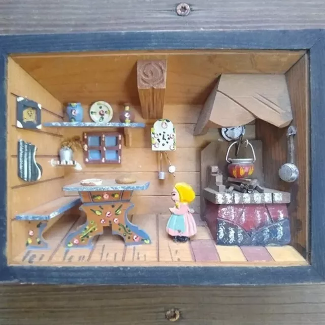 Nurse Doctor Physician Office Framed Wood Wall Shadow Box Diorama 3D