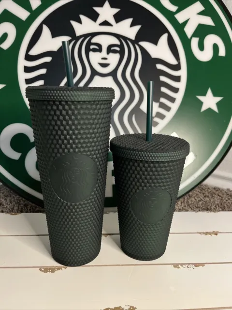 Starbucks 2022 Winter Release Limited Edition Floral Print Flower Silicone  Topped Straw Forest Green & Red Venti Tumbler 24 oz Double Walled 