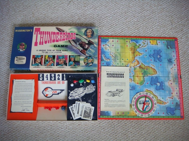 BOXED VINTAGE 1965 Thunderbirds Game Waddington's Complete ...