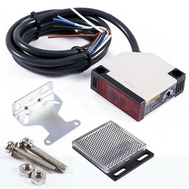 Capteur Interrupteur 5x5x2cm AC 90-250V E3JK-R4M1 Photoélectrique Réflexion Kit