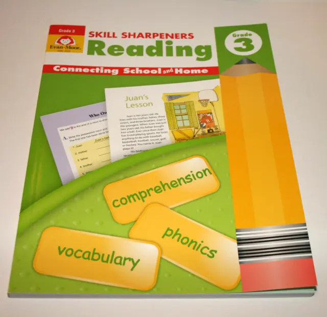 NEW Evan-Moor Skill Sharpeners Reading Homeschool Workbook EMC 4531 Grade 3