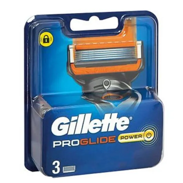 Pack 3 Lames GILLETTE PROGLIDE POWER Recharge Rasoir Gilette Fusion 5* ORIGINAL