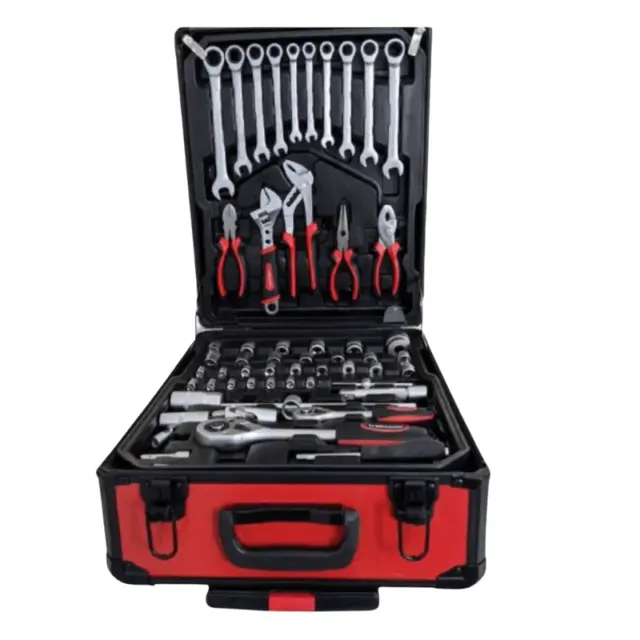Set d'outils professionnels 254 pièces dans sa mallette valise Boîte à outils.