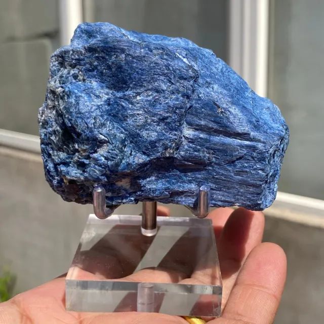 208g Large Rare Dumortierite Blue Gemstone Crystal Rough Specimen Madagascar