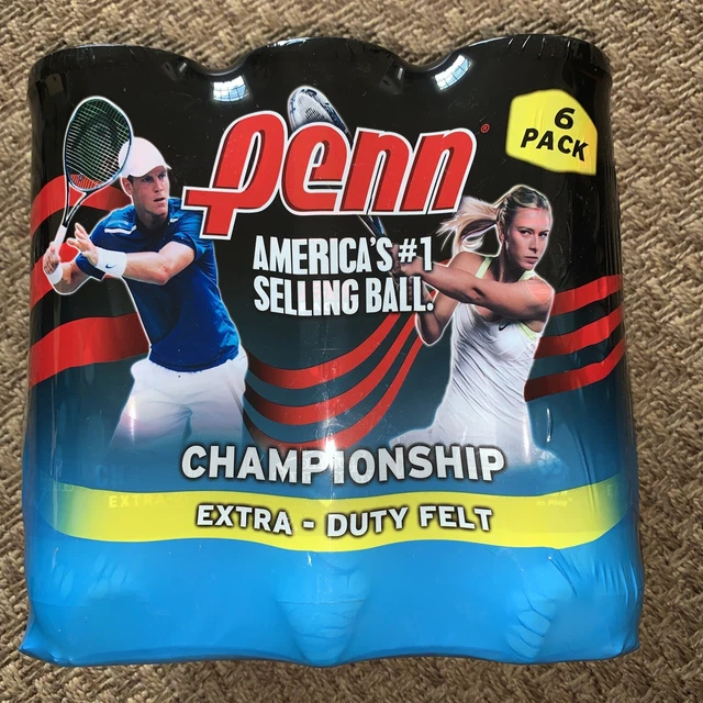 PENN CHAMPIONSHIP EXTRADUTY Tennis Ball Pack (6 Cans, 18 Balls) Fast