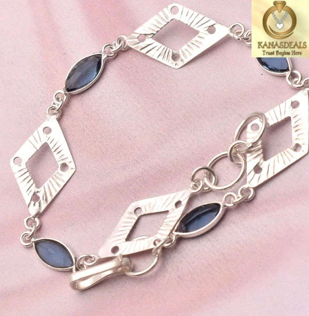 Blue Stone Plated Bracelet Jewellery Sale 3.0 GM Discount @1.49-43249