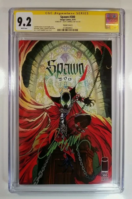 SPAWN #300 CGC 9.2 CAMPBELL VARIANT SIGNED J. SCOTT CAMPBELL Todd Mcfarlane KEY